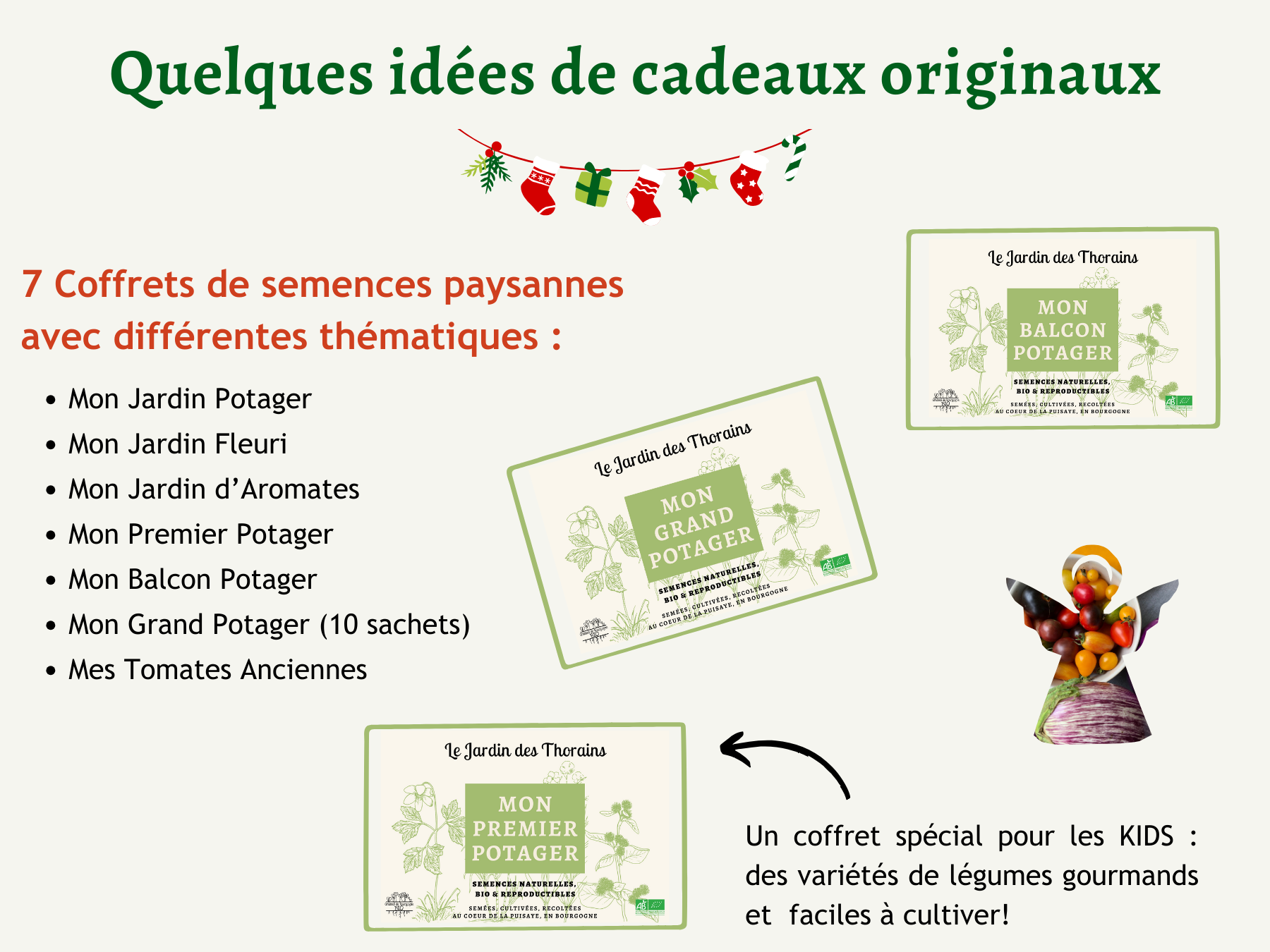 Idée cadeau jardinage : offrez 1 an de graines originales