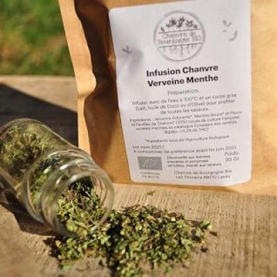Infusion chanvre verveine menthe