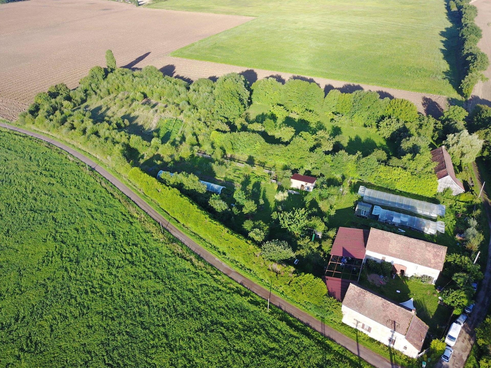 Jardin des thorains vue aerienne